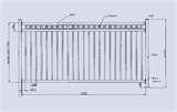 Steel Fencing Dimensions pictures