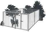 Steel Fencing Dog