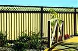 Steel Fencing With Lattice images