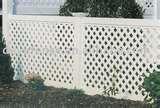 Steel Fencing With Lattice pictures
