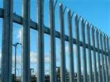 images of Steel Palisade Security Fencing