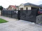 photos of Steel Picket Fencing