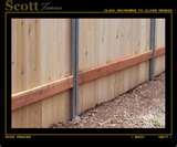 images of Steel Post Wood Fence