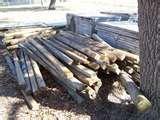 Wood Fence With Steel Posts pictures